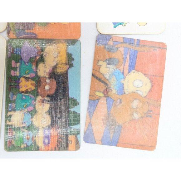 Vtg.90s set 7 Kellogg's Rugrats 3D Lenticular & pictoral Card Nickelodeon retro - Picture 4 of 13